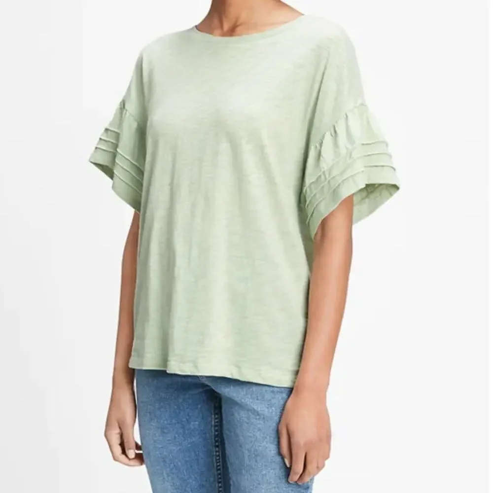 GAP Factory Green Easy Bell Sleeve T-Shirt - Picture 2 of 11
